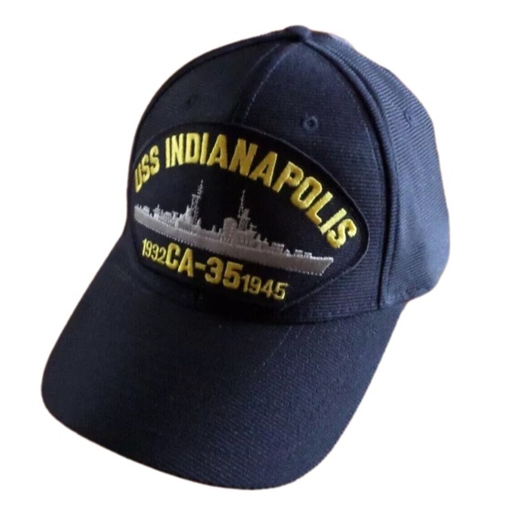 USS INDIANAPOLIS CA-35  Patch Hat Baseball Cap Adj - Picture 2 of 6